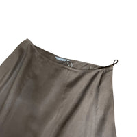 Vintage Brown Maxi Floral Skirt