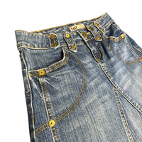 Vintage Denim Midi Skirt