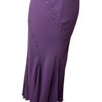 Y2K Purple Mesh Maxi Dress