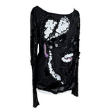 Y2K Sequin Embellished Top