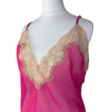 Y2K Pink Mesh Slip Dress