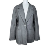 Grey Pinstripe Blazer