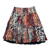 Vintage Animal Print Midi Skirt