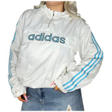 Vintage Adidas Spell Out Pullover Track Jacket