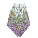 Y2K Satin Hanker-chief Style Skirt