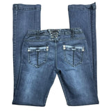 2000’s Jane Norman Low Rise Flare Lace Up Denim Jeans