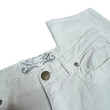 Y2K White Diamanté Jeans