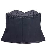 Black Strapless Corset