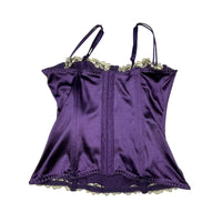 Y2K Purple Satin Corset