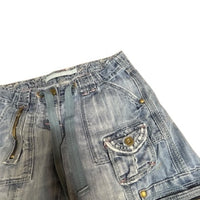 Denim Y2K Cargo Jorts