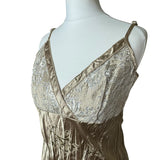 Y2K Gold Satin Cami