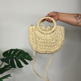 Cream Woven Bag