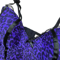 Purple Y2K Animal Print Corset