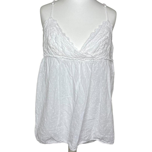 Y2K White Cami Top