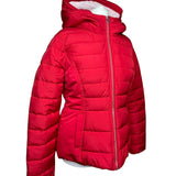 Red Hollister Puffer Coat