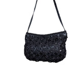 Black Crochet Sequin Bag