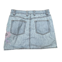 Y2K Floral Denim Mini Skirt