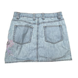 Y2K Floral Denim Mini Skirt