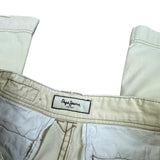 Pepe Jeans Cream Cargo Pants