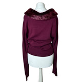 Vintage BAY Burgundy Cardigan