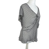 Y2K Stripe Mesh Top