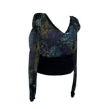 Y2K Mesh Long Sleeve Top