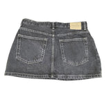 Black Denim Mini Skirt