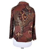 Brown Vintage Printed Top