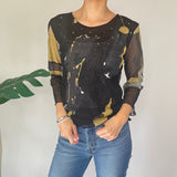 Vintage Mesh Graphic Top