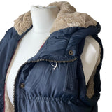 Y2K Navy Puffer Gilet