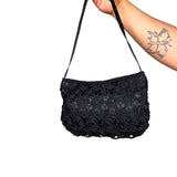 Black Crochet Sequin Bag