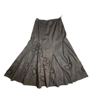 Vintage Brown Maxi Floral Skirt
