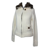 Cream Vintage Knitted Zip Up