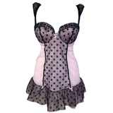 Pink Polka Dot Babydoll