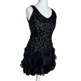 Y2K Black Sequin Mini Dress