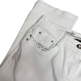 White Bootcut Denim Jeans