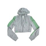 Y2K Adidas Cropped Zip Up Hoodie