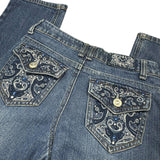 Y2K Embroidered Denim Jeans