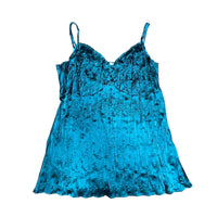 Blue Satin Y2K Cami Top