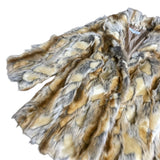 Vintage Tan Faux Fur Coat