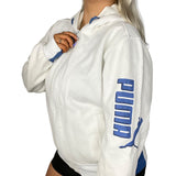 Vintage Puma Spell Out Zip Up