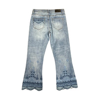 DESIGUAL Embroidered Flare Denim Jeans