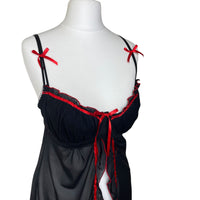 Y2K Mesh Slip Babydoll Dress