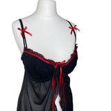 Y2K Mesh Slip Babydoll Dress