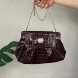 Brown Bow Y2K Bag