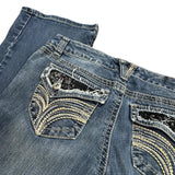 Y2K Bootcut Rhinestone Denim Jeans