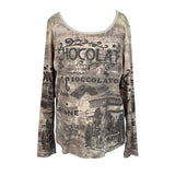 Y2K Graphic Long Sleeve Top
