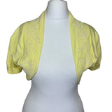 Y2K Beaded Yellow Bolero