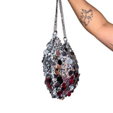 Silver Sequin Bag