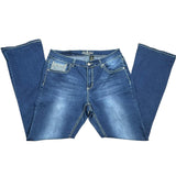 Y2K Embroidered Flared Denim Jeans